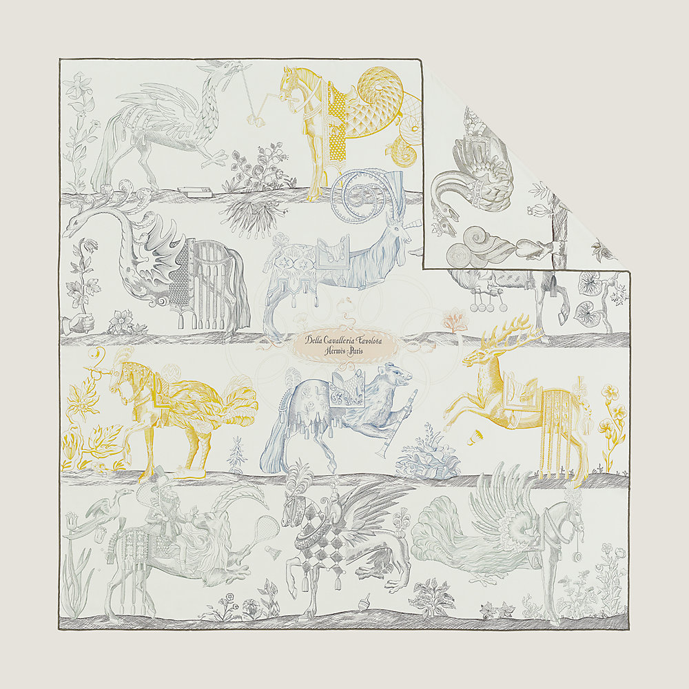 ☆HERMES☆ カレ90 ダブルフェイス Della Cavalleria Favolosa Della Cavalleria Favolosa double face scarf 90 | Hermès